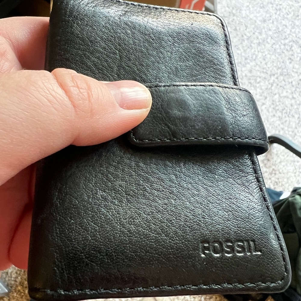 Fossil Black Leather Wallet